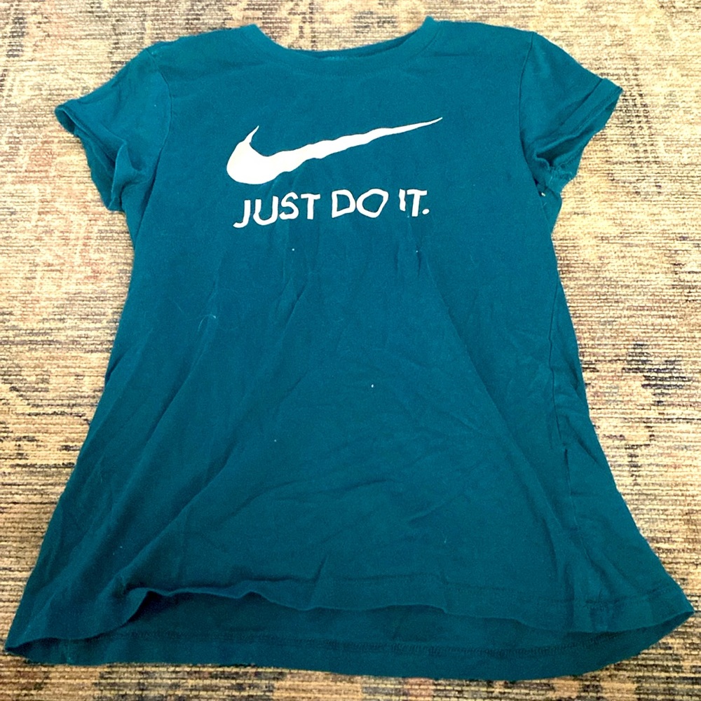 Dark teal Nike just do it t-shirt women’s small